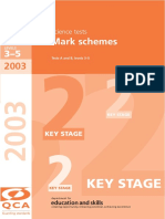 Science 2003 Marks