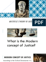 Aristotle?S THEORY OF Justice