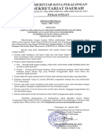Jadwal SKD CPNS Kota Pekalongan Formasi 2019 PDF