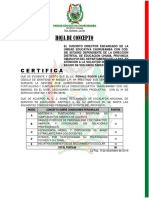 HOJA DE CONCEPTO - Certificado de Trabajo 2019 - RONALD ROGER LAURA ARUQUIPA