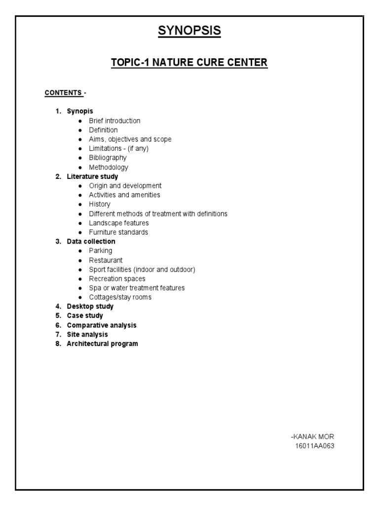 Nature Cure Center PDF Mind Nature