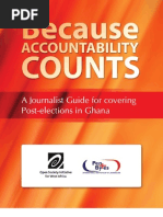Download Because Accountability Counts- A journalists Guide for covering Post-elections in Ghana  by Afeio Africanaep SN44411976 doc pdf