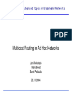 Multicast Routing in Ad-Hoc Networks
