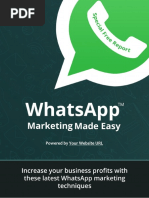 WhatsApp Marketing Made Easy - Special Free Report