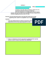 Worksheet Filipino 9 PDF