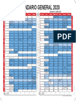 Calendario Institucional 2020