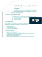 Modes of Shear Failure of Soil