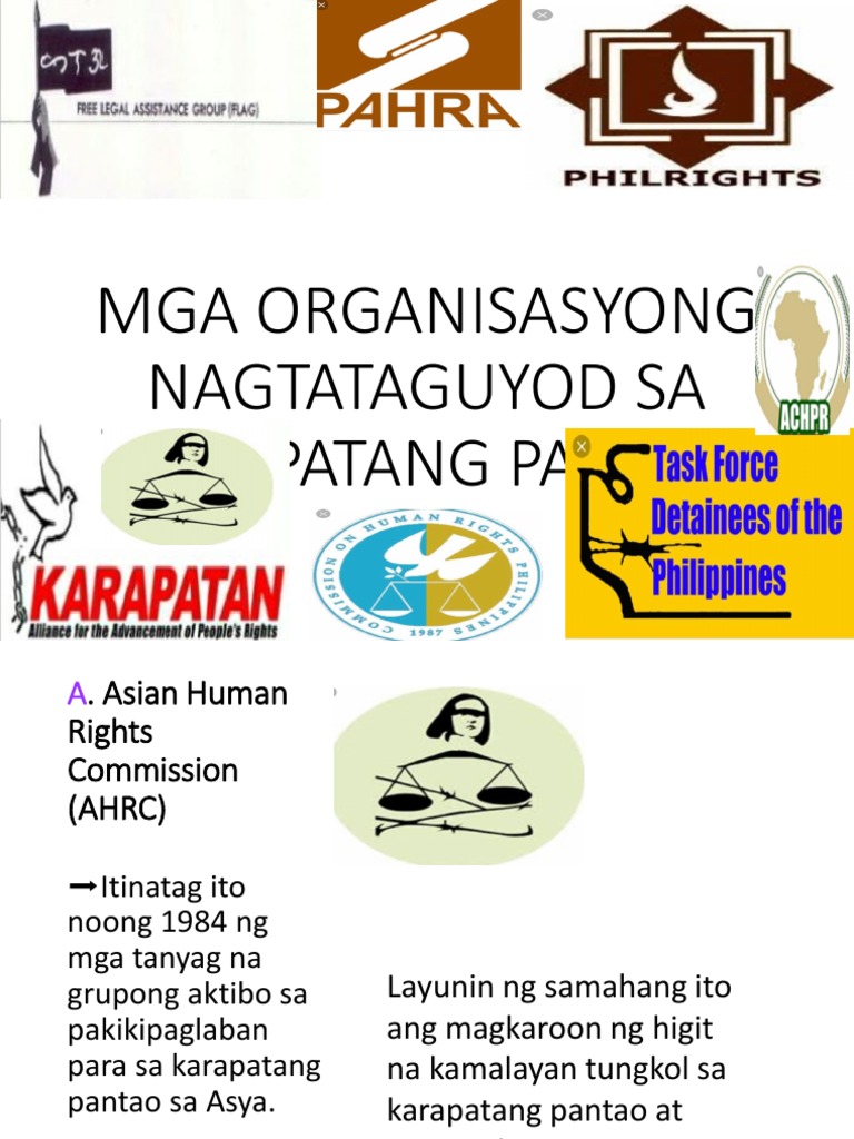 MGA ORGANISASYO-WPS Office | PDF