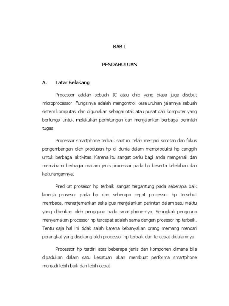 Makalah Perkembangan Prosesor Smartphone Docx