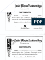 Handwriting Certificates