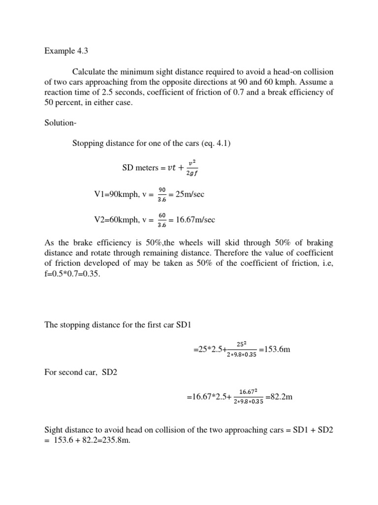 Highway Engg PDF Traffic Lane