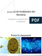 sistemul de invatamnat din Romania si comparat