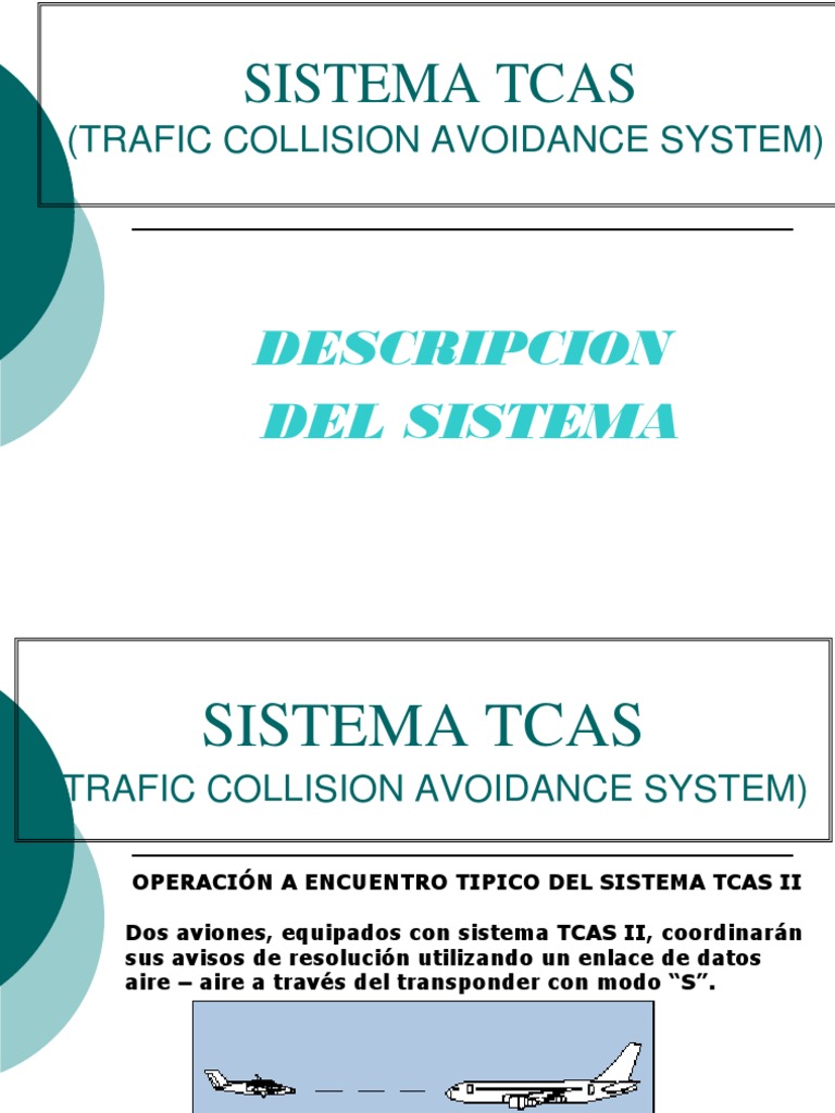 Sistema TCAS en Aviación: Descripción y Función | PDF | Aviación | Aeronave