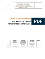 Reglamento Carguío y Tranporte OXE Ver.0
