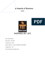 MB0051 Legal Aspects of Business Fall 10