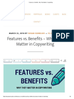 Features vs. Benefits - Why They Matter in Copywriting