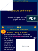 Temperature and energy Ch 9- 1 and 33