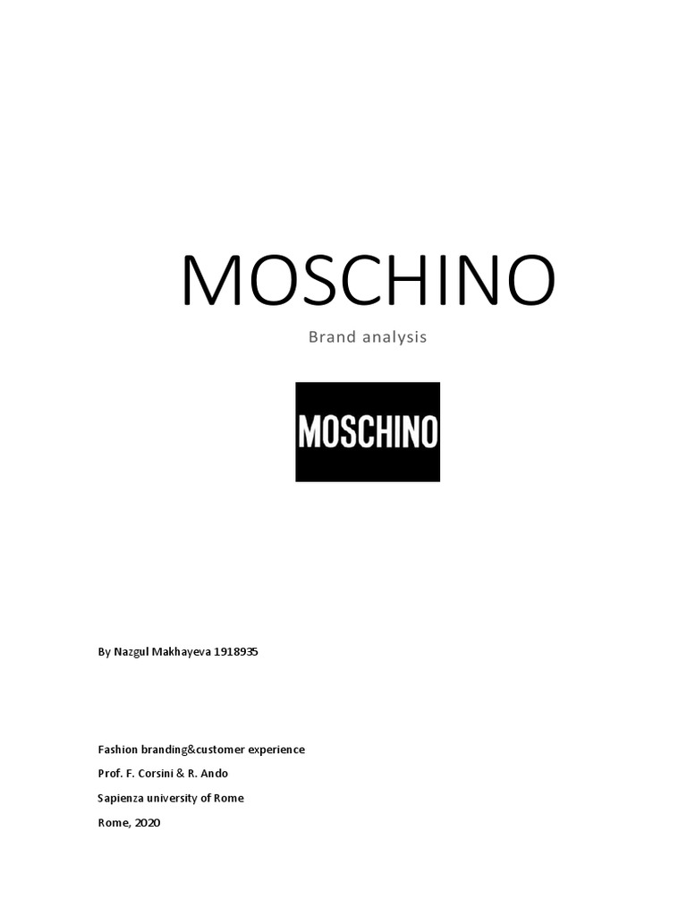 moschino brand identity