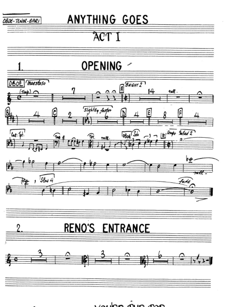 Anything Goes Reed 2 | PDF