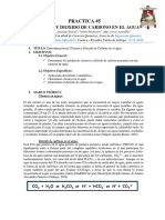 Determinación de cloruros y CO2 en agua