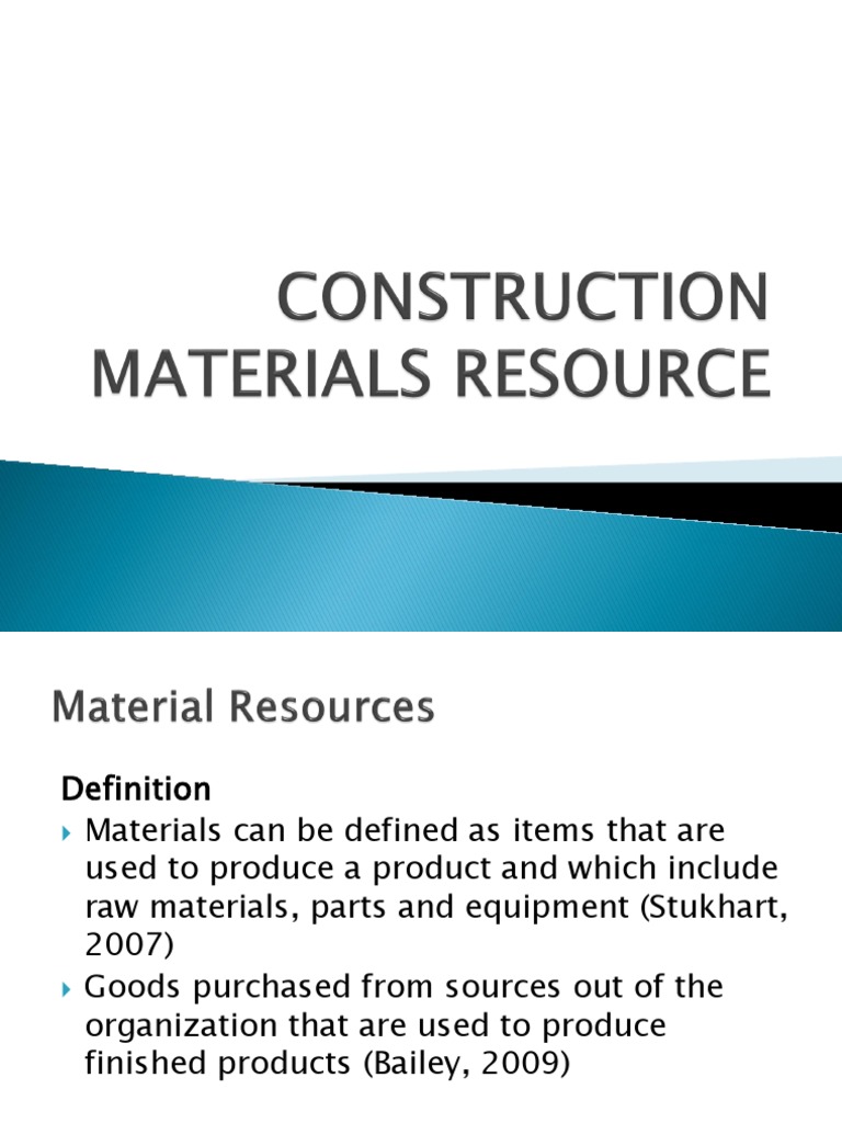 Construction Materials Management Overview | PDF | Supply Chain | Inventory