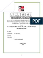 Monografia de Las Comunidades Virtuales para La Interaccion Del Aprendizaje.