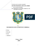 mONOGRAFIA DE XENOBIOTICO EN ALIMENTOS Y BEBIDAS