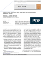 Existance of Stable Water Clusters