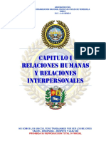 Capítulo 1 Relaciones Humanas y Relaciones Interpersonales