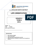 LO Grade 8 Nov 2018 Ques Paper