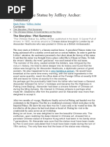 The Chinese Statue by Jeffrey Archer