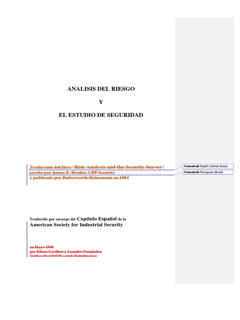 Análisis de Riesgos y Seguridad | PDF | Riesgo | Planificación