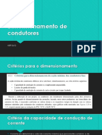 Dimensionamento de Condutores