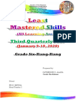 Bataan Elementary School 2019-2020 Quarterly Learning Competencies