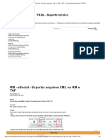 eSocial XML export RM TAF