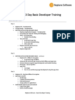Neptune P8- Basic Developer Training