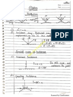 Ray optics hand written notes