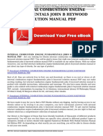 Internal Combustion Engine Fundamentals John B Heywood Solution Manual PDF