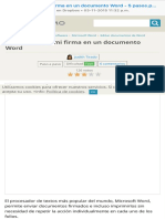 Cómo Insertar Mi Firma en Un Documento Word - 5 Pasos PDF