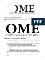 Acute Pulmonary Oedema