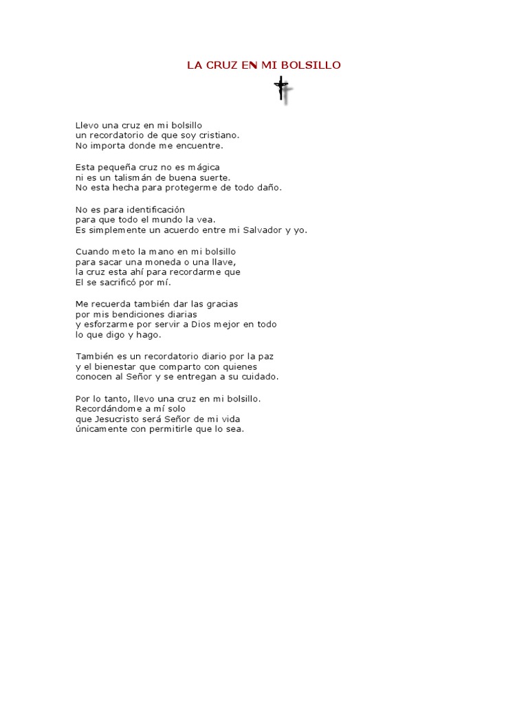 La Cruz en Mi Bolsillo PDF