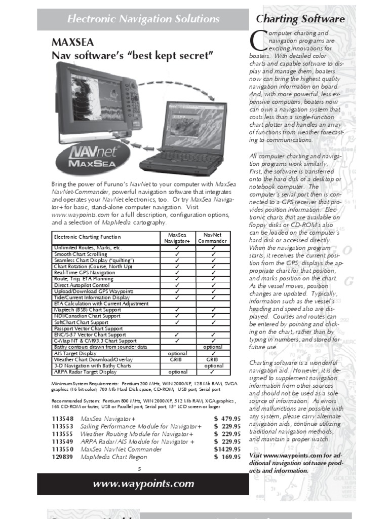 07 Catalog Nav Software | PDF | Navigation | Electronics