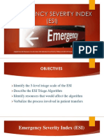 EMERGENCY SEVERITY INDEX (ESI)