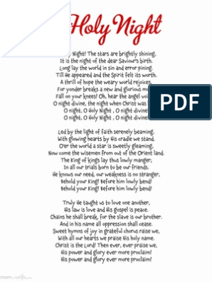 O Holy Night Lyrics