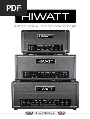 Hiwatt Product Catalogue 2019.91ca1889 | PDF | Music