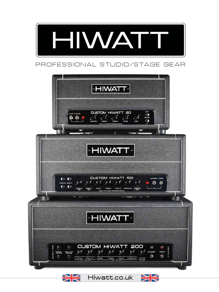 Hiwatt Product Catalogue 2019.91ca1889 | PDF | Music Technology