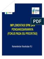 Implementasi SPM Dan Penganggarannya