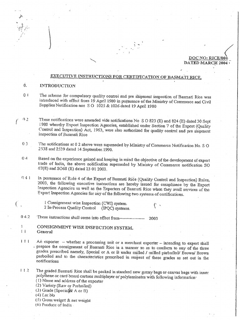 Export Inspection Council Of India
