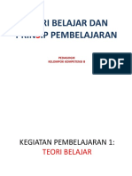 Bahan Tayang Pedagogik Teori Belajar