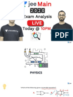 JEE Main 2020 Live Analysis - Jan 7 -2020 (1) 